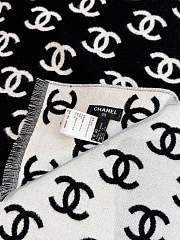 CHANEL | Book Seal Wool Long Scarf - 5