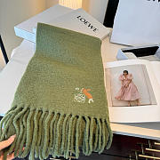 Loewe mohair scarf in green - 4