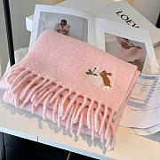 Loewe mohair scarf in pink - 6