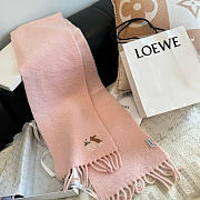 Loewe mohair scarf in pink - 4