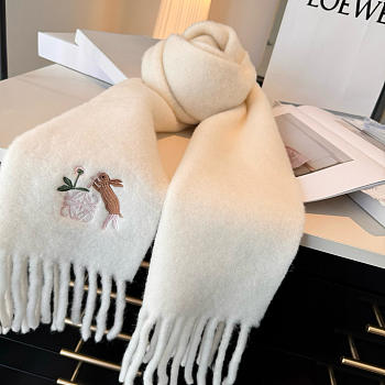 Loewe mohair scarf in white