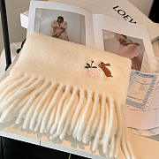 Loewe mohair scarf in white - 6