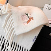 Loewe mohair scarf in white - 5
