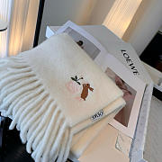 Loewe mohair scarf in white - 4