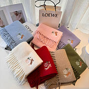Loewe mohair scarf in white - 3