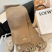 Loewe mohair scarf in dark beige - 5