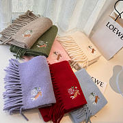 Loewe mohair scarf in dark beige - 6