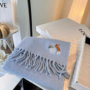 Loewe mohair scarf in blue - 5