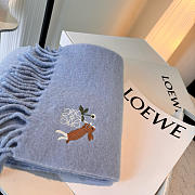 Loewe mohair scarf in blue - 4