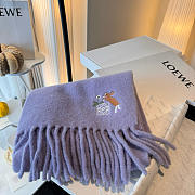 Loewe mohair scarf in purble - 6