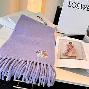 Loewe mohair scarf in purble - 5