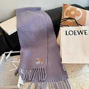 Loewe mohair scarf in purble - 3