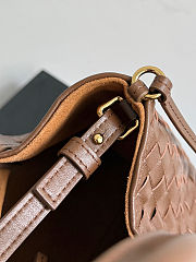 BOTTEGA VENETA | Small Pinacoteca silky calfskin tote bag Nocciola/amber - 2