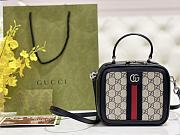 GUCCI | Ophidia Shoulder Bag Navy Blue Leather Plastic - 1