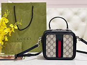 GUCCI | Ophidia Shoulder Bag Navy Blue Leather Plastic - 6