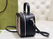 GUCCI | Ophidia Shoulder Bag Navy Blue Leather Plastic - 5