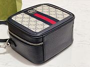 GUCCI | Ophidia Shoulder Bag Navy Blue Leather Plastic - 2
