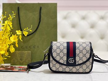 GUCCI | Ophidia Mini Shoulder Bag Navy Blue