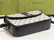 GUCCI OPHIDIA GG SMALL SHOULDER BAG NAVY BLUE - 6