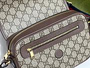 GUCCI OPHIDIA GG SMALL SHOULDER BAG BROWN  - 2