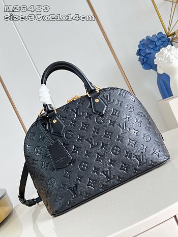 LOUIS VUITTON | Alma PM cowhide leather black M26489