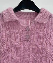 Celine new knitted fir in pink - 5