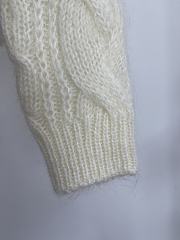 Celine new knitted fir in white - 6