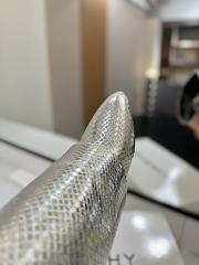 Givenchy Shark Lock Boots In Silver  - 4
