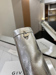 Givenchy Shark Lock Boots In Silver  - 2