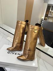 Givenchy Shark Lock Boots In Gold - 2