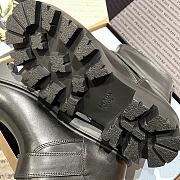 PRADA | 5fw buckle slip-on platform ankle boots black - 6