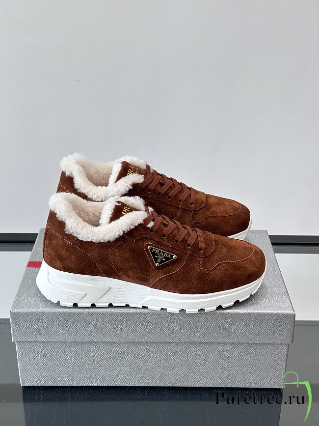 Prada velvet suede sneakers 03 - 1