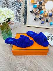 HERMES | Furry Flat Slippers 01 - 6