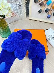 HERMES | Furry Flat Slippers 01 - 2