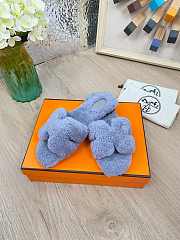 HERMES | Furry Flat Slippers 02 - 6