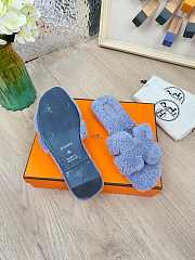 HERMES | Furry Flat Slippers 02 - 5
