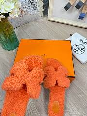 HERMES | Furry Flat Slippers 03 - 2