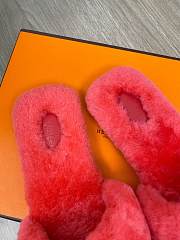 HERMES | Furry Flat Slippers 04 - 5