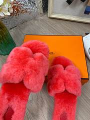 HERMES | Furry Flat Slippers 04 - 4