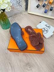 HERMES | Furry Flat Slippers 05 - 2