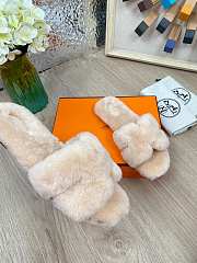 HERMES | Furry Flat Slippers 07 - 3