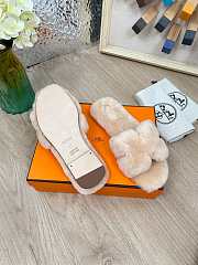 HERMES | Furry Flat Slippers 07 - 2