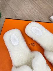 HERMES | Furry Flat Slippers 08 - 4