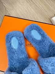 HERMES | Furry Flat Slippers 09 - 3
