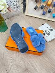 HERMES | Furry Flat Slippers 09 - 2
