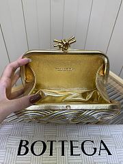 Bottega Veneta Knot Padded Intreccio Gold and Silver Gradient - 4