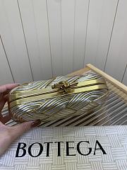 Bottega Veneta Knot Padded Intreccio Gold and Silver Gradient - 2