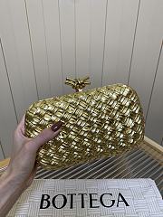 Bottega Veneta Knot Padded Intreccio Gold - 4