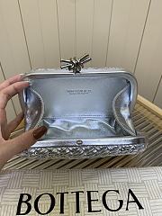 Bottega Veneta Knot Padded Intreccio Silver - 5