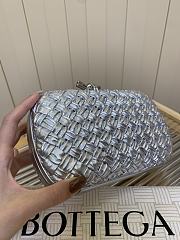 Bottega Veneta Knot Padded Intreccio Silver - 4